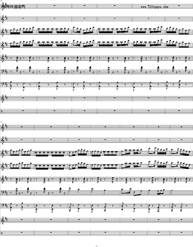 紫竹调（民乐合奏）-中国名曲钢琴曲谱（图5）