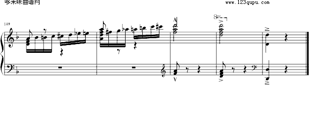 Flight of the Bumble Bee-Nikolai Rimsky-Korsakov钢琴曲谱（图8）