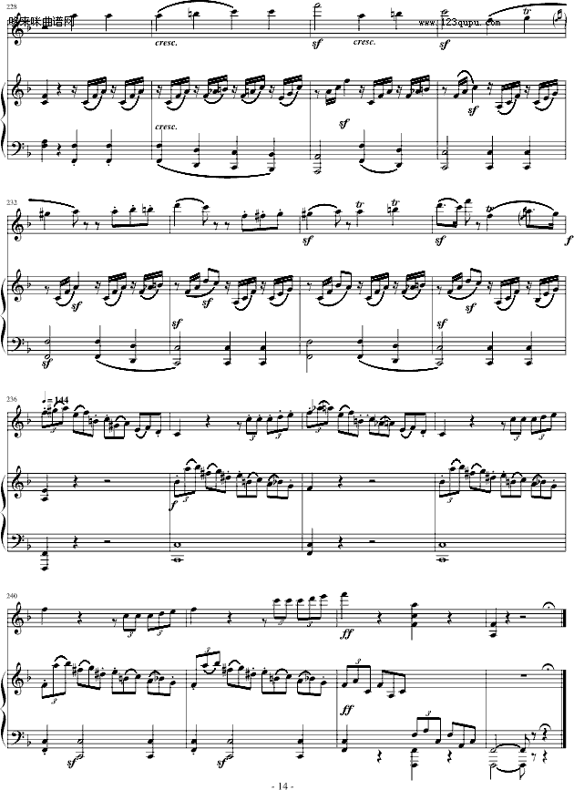 贝多芬-春天奏鸣曲(Op.24)第四乐章-贝多芬钢琴曲谱（图14）