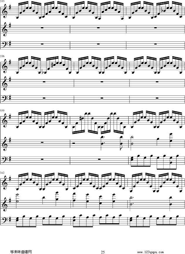 e小调小提琴协奏曲-门德尔松钢琴曲谱（图25）
