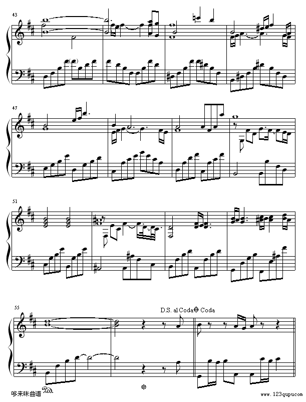 回到金字塔-PAUL MAURIAT钢琴曲谱（图4）