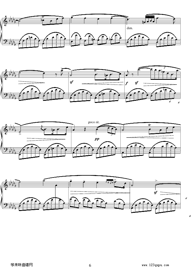 幻想即兴曲Op.66-肖邦钢琴曲谱（图6）