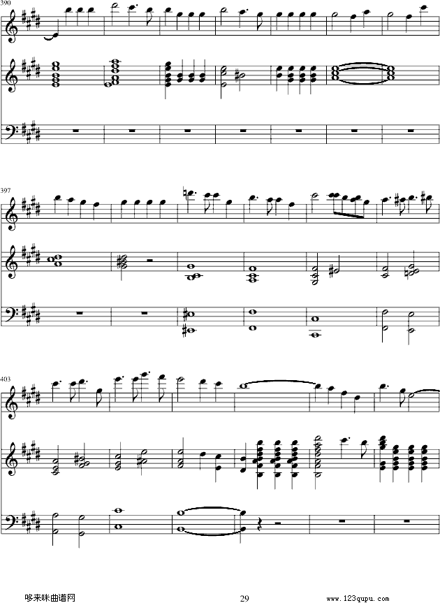 e小调小提琴协奏曲-门德尔松钢琴曲谱（图29）