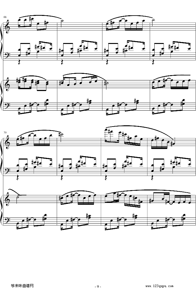 爵士双钢琴奏鸣曲第三乐章-米约钢琴曲谱（图9）