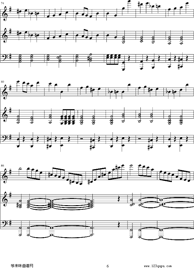 e小调小提琴协奏曲-门德尔松钢琴曲谱（图6）