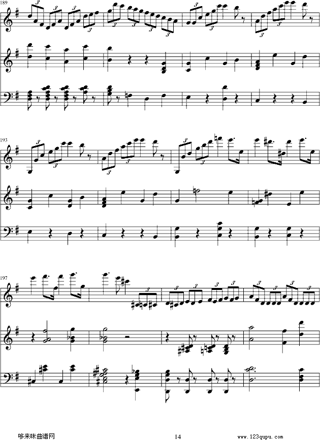 e小调小提琴协奏曲-门德尔松钢琴曲谱（图14）