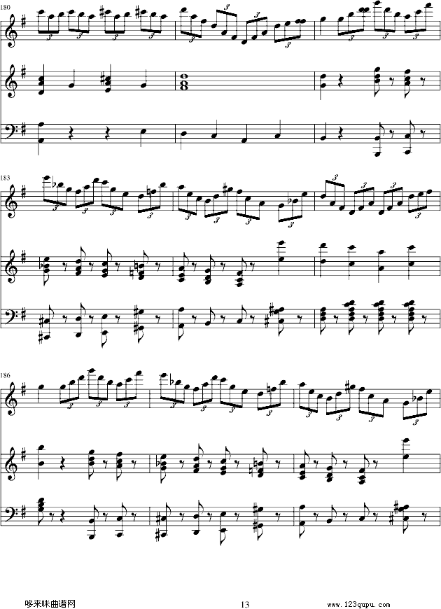 e小调小提琴协奏曲-门德尔松钢琴曲谱（图13）