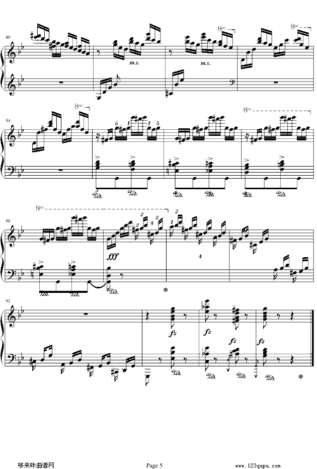 练习曲Op.72 No.2-莫什科夫斯基钢琴曲谱（图5）