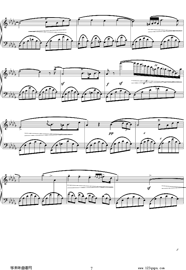 幻想即兴曲Op.66-肖邦钢琴曲谱（图7）