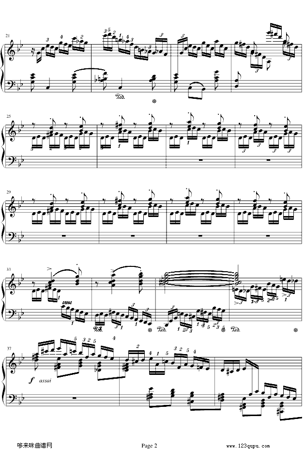 练习曲Op.72 No.2-莫什科夫斯基钢琴曲谱（图2）