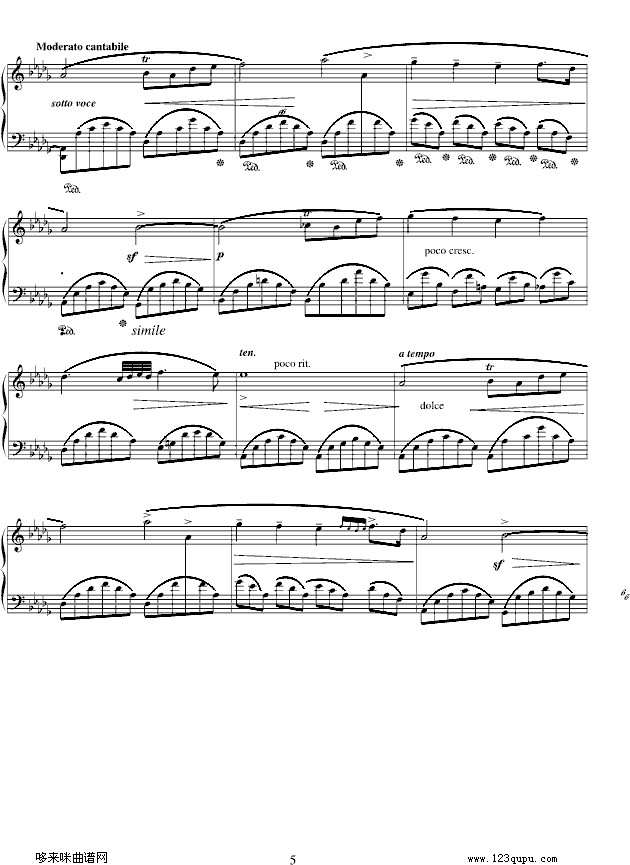 幻想即兴曲Op.66-肖邦钢琴曲谱（图5）