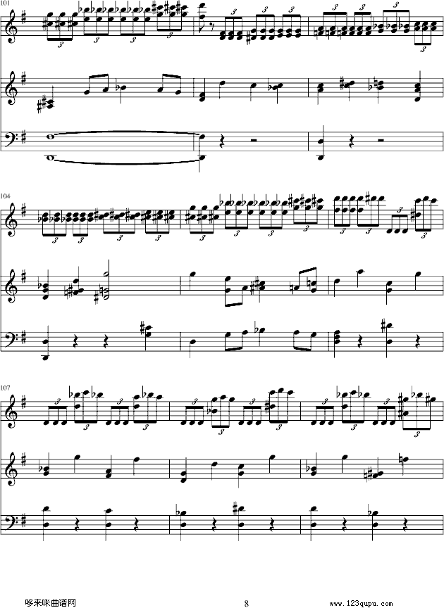 e小调小提琴协奏曲-门德尔松钢琴曲谱（图8）