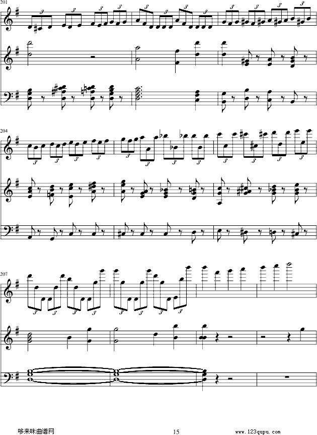 e小调小提琴协奏曲-门德尔松钢琴曲谱（图15）