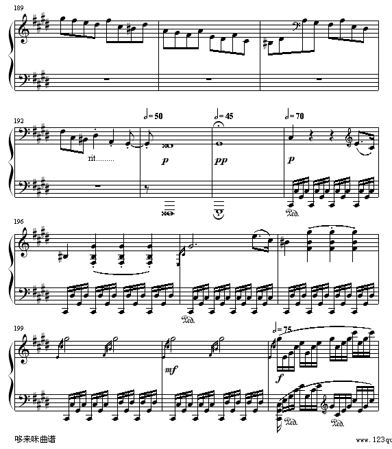 月光(第三乐章)-贝多芬钢琴曲谱（图17）