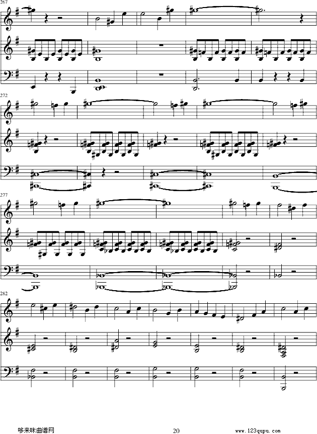 e小调小提琴协奏曲-门德尔松钢琴曲谱（图20）