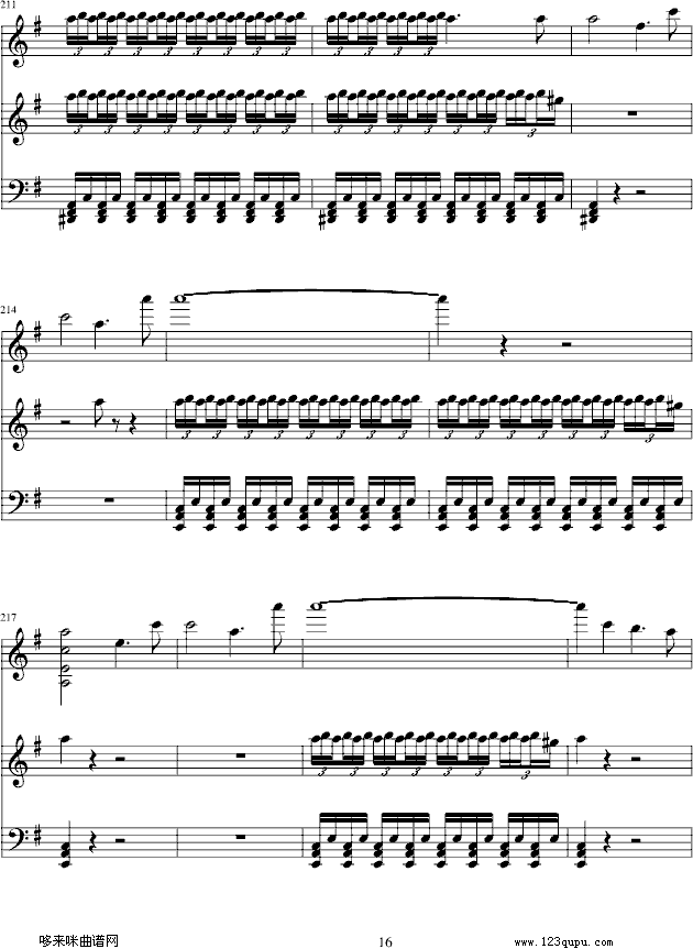 e小调小提琴协奏曲-门德尔松钢琴曲谱（图16）