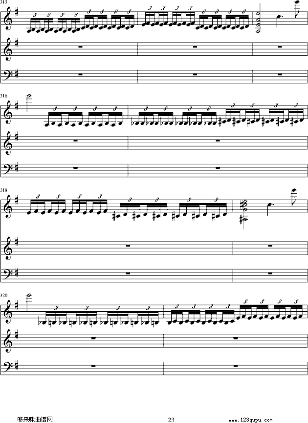 e小调小提琴协奏曲-门德尔松钢琴曲谱（图23）