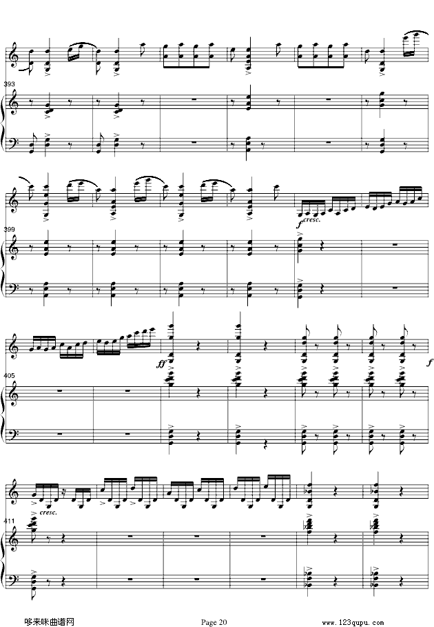 梁山伯与祝英台-小提琴/钢琴-陈钢钢琴曲谱（图20）