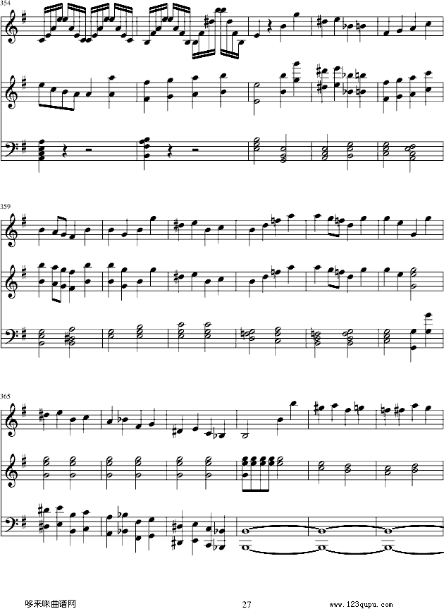 e小调小提琴协奏曲-门德尔松钢琴曲谱（图27）