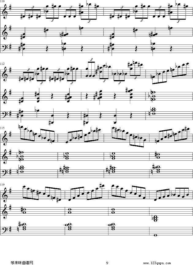 e小调小提琴协奏曲-门德尔松钢琴曲谱（图9）