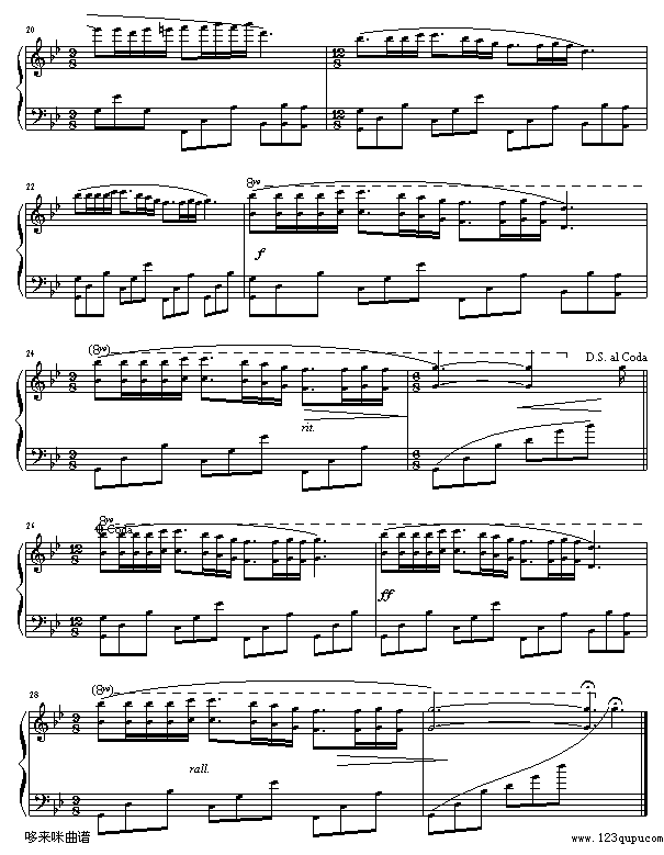 梦中的婚礼-克莱德曼钢琴曲谱（图3）