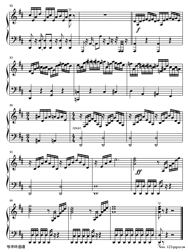 回到金字塔-PAUL MAURIAT钢琴曲谱（图7）