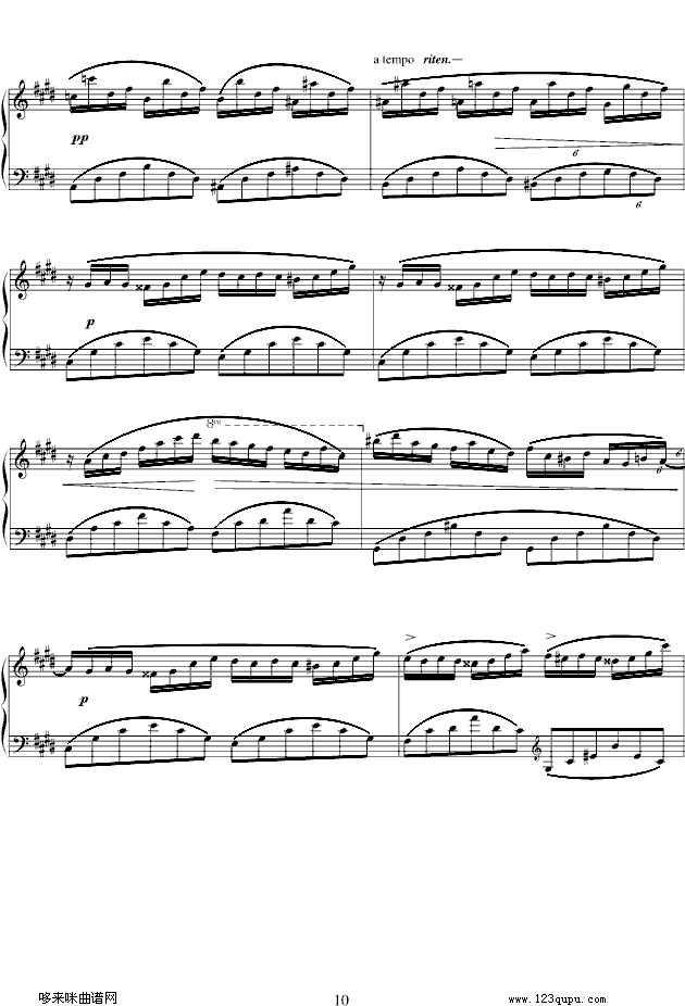 幻想即兴曲Op.66-肖邦钢琴曲谱（图10）