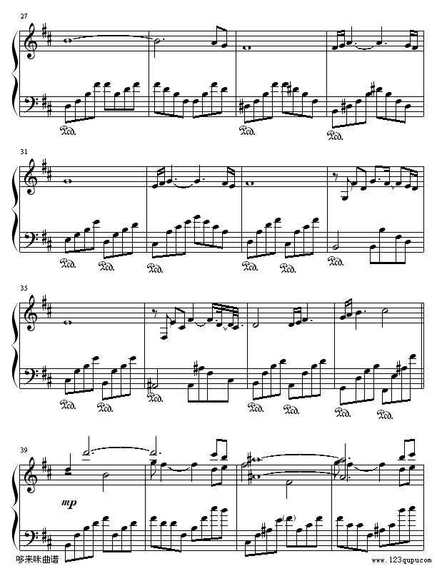 回到金字塔-PAUL MAURIAT钢琴曲谱（图3）