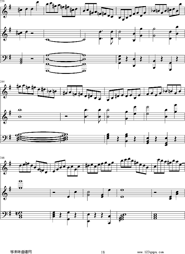 e小调小提琴协奏曲-门德尔松钢琴曲谱（图18）