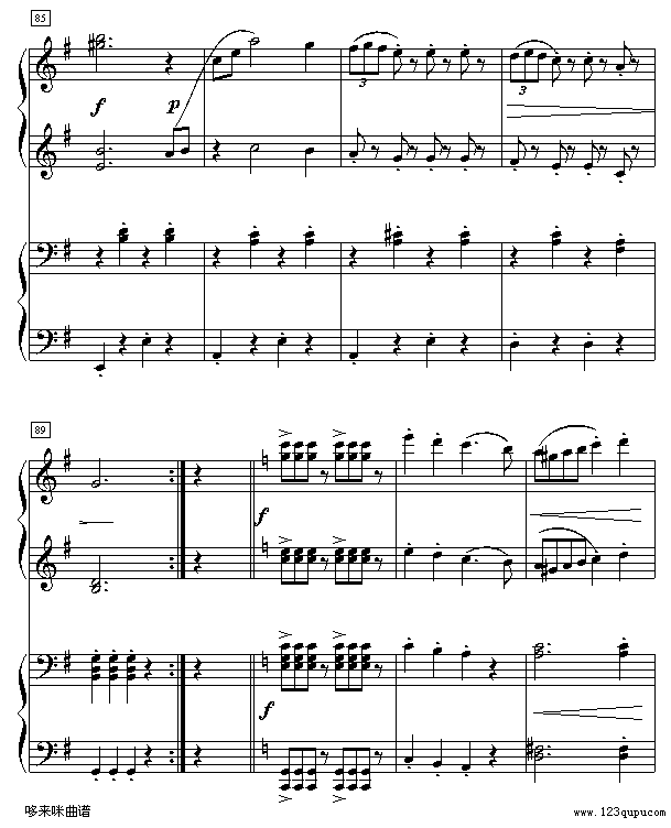 拉德斯基进行曲-约翰·斯特劳斯钢琴曲谱（图11）