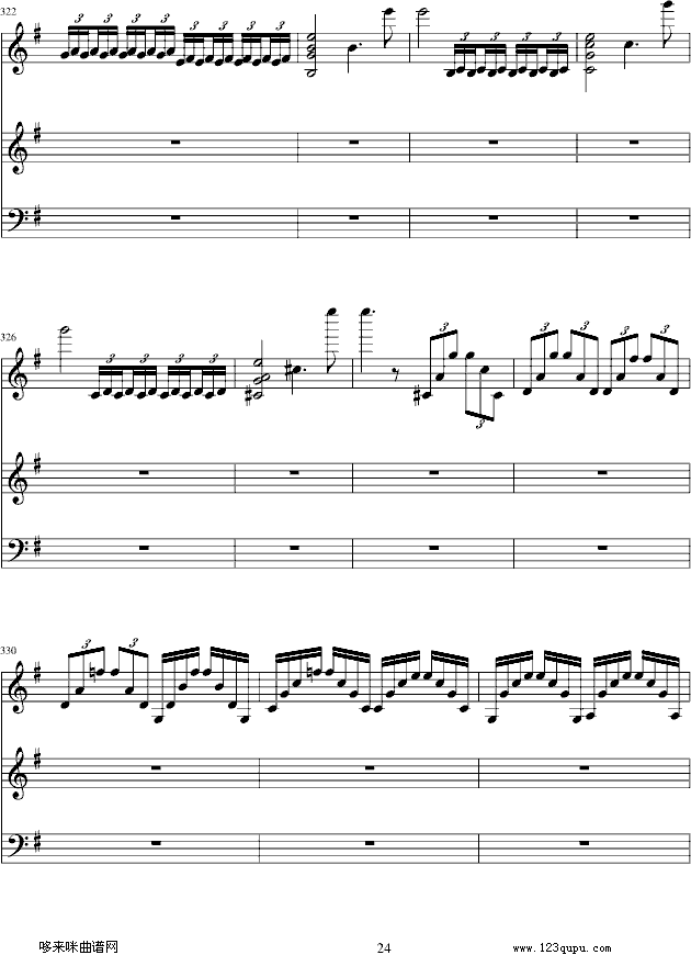e小调小提琴协奏曲-门德尔松钢琴曲谱（图24）