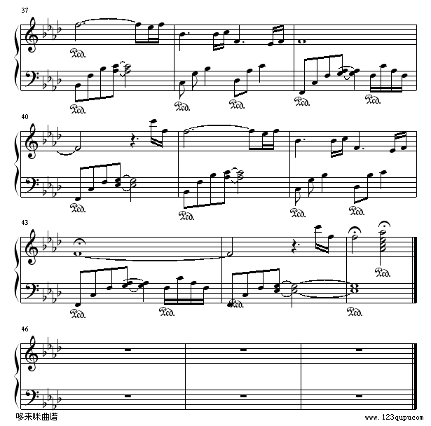 古寺晨光-Naoyuki Onda钢琴曲谱（图4）