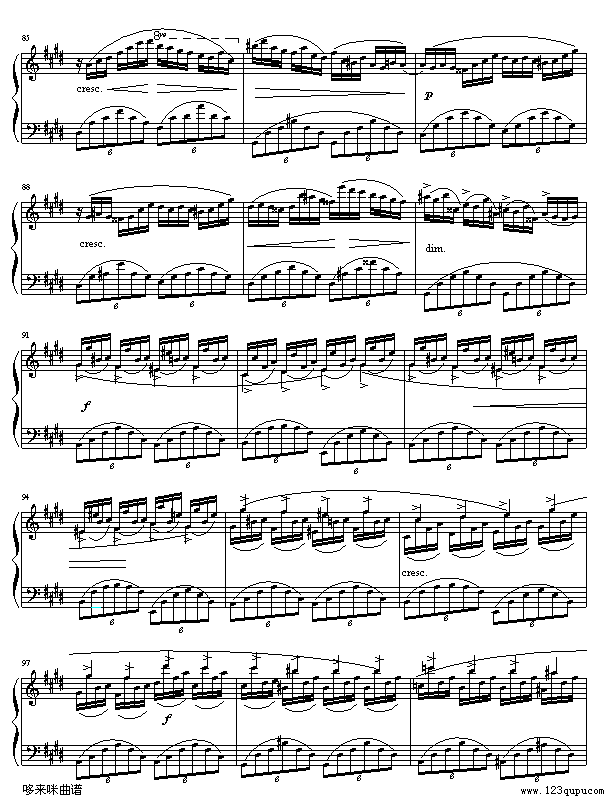 幻想即兴曲-京寒-肖邦钢琴曲谱（图6）