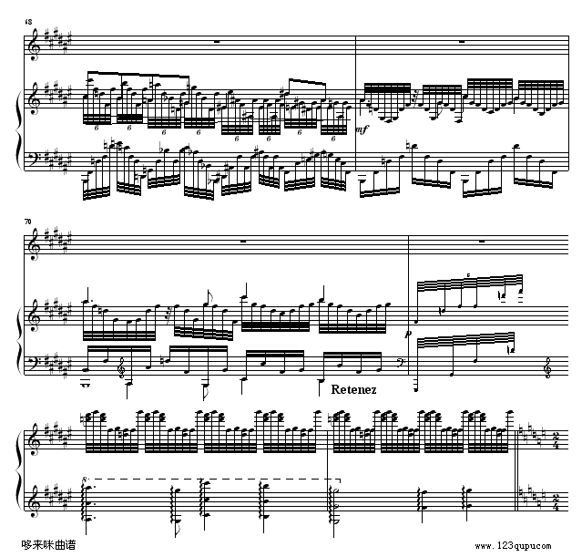 水妖(Gaspard de la Nuit- 1. Ondine.Lent)-拉威尔-Ravel钢琴曲谱（图11）