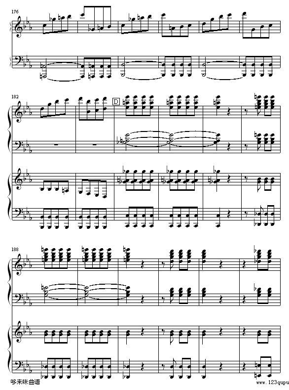 《命运》第一乐章-贝多芬钢琴曲谱（图10）