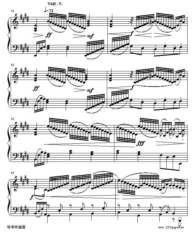 快乐的铁匠-亨德尔钢琴曲谱（图5）