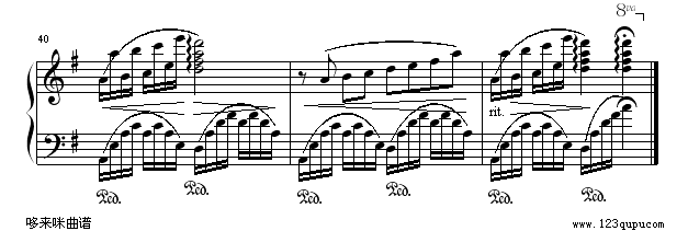海边的星空-克莱德曼钢琴曲谱（图4）