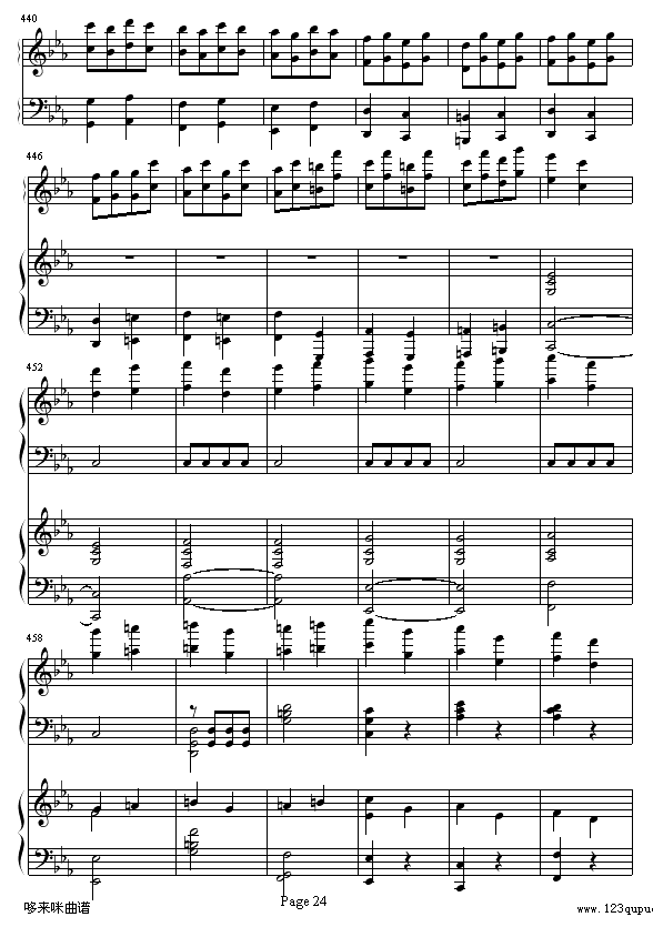 《命运》第一乐章-贝多芬钢琴曲谱（图24）