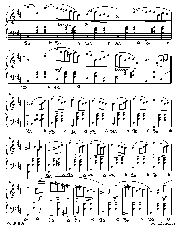 Waltes_69_2-肖邦钢琴曲谱（图2）