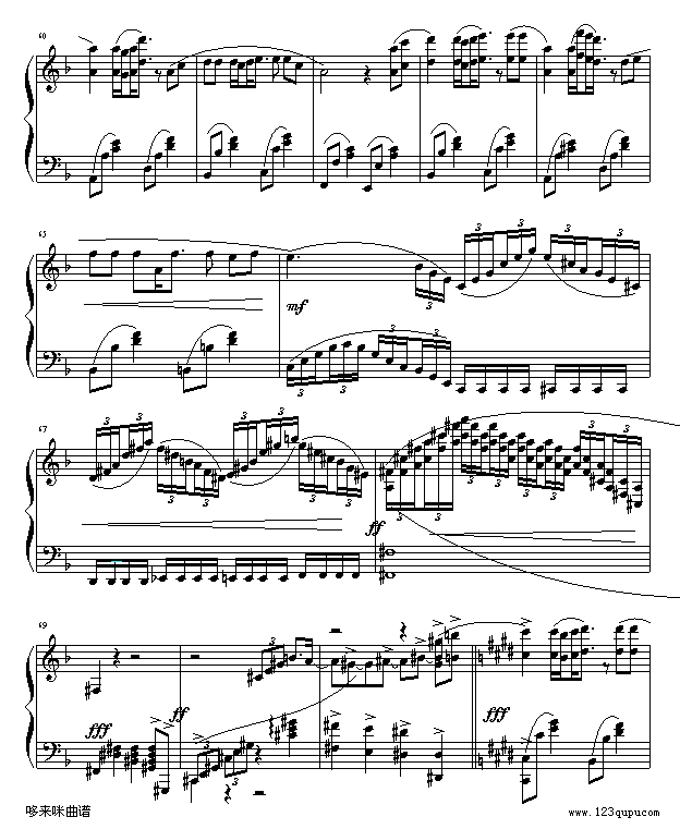 失乐园-世界名曲钢琴曲谱（图5）