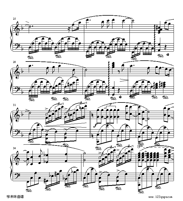 伊甸园奇境-克莱德曼钢琴曲谱（图3）