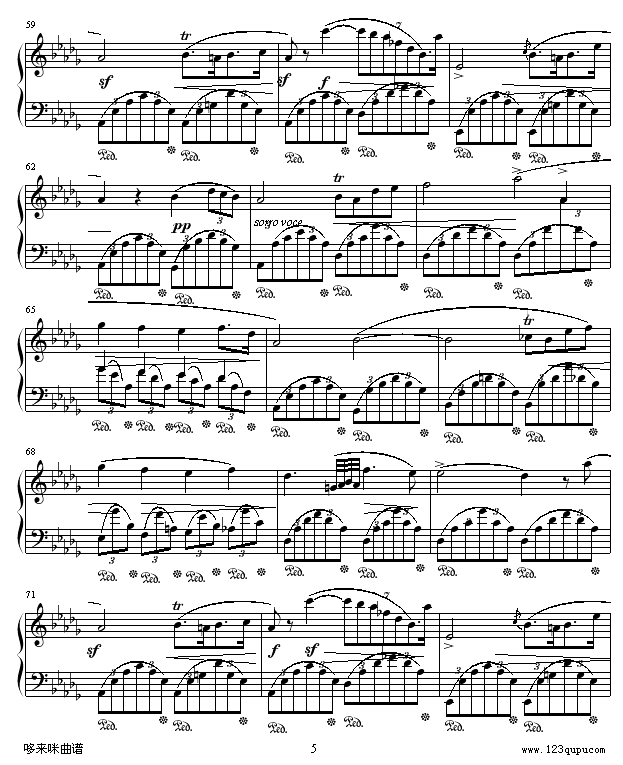 幻想即兴曲-滴漏打谱-肖邦钢琴曲谱（图5）