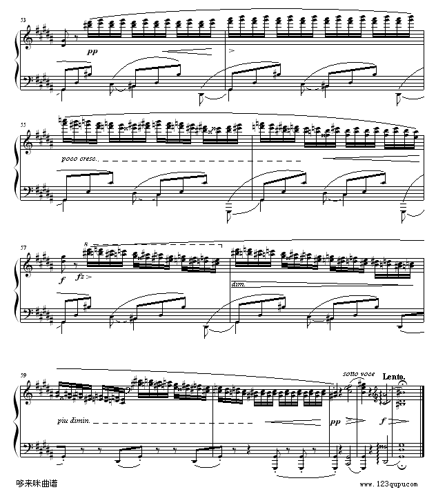 练习曲OP25No6-肖邦钢琴曲谱（图5）