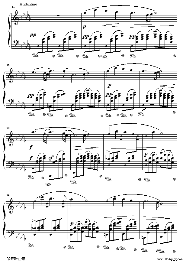 云雀-巴拉基列夫钢琴曲谱（图2）