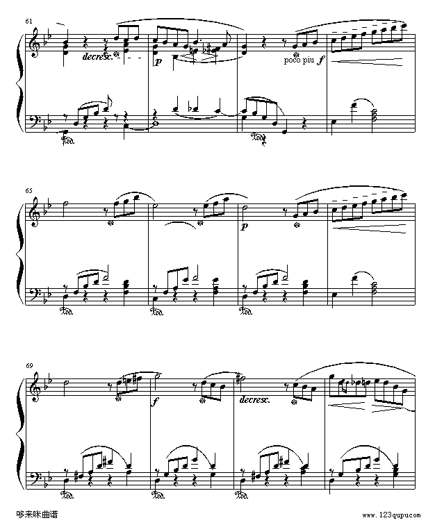 船歌-柴科夫斯基钢琴曲谱（图6）