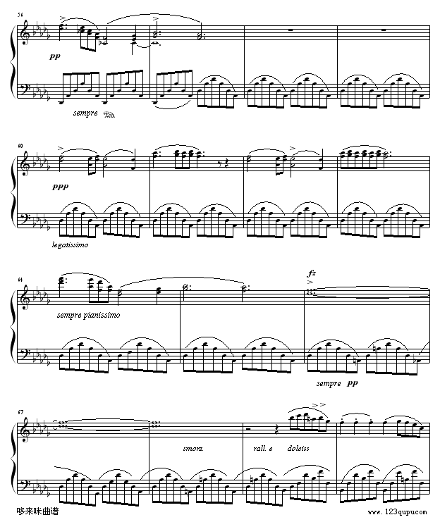 降b小调夜曲-肖邦钢琴曲谱（图5）