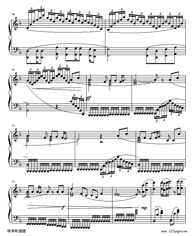 失乐园-世界名曲钢琴曲谱（图4）