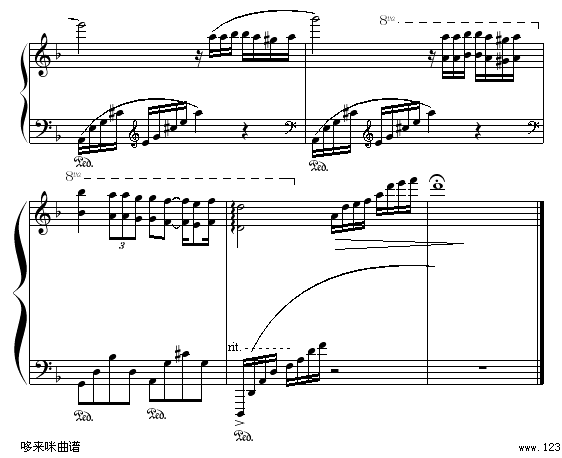 柔如彩虹-克莱德曼钢琴曲谱（图4）
