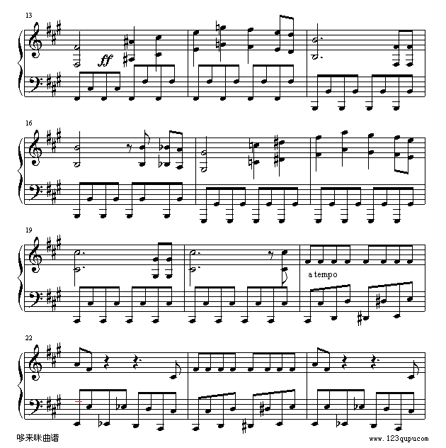 El-Cumbancaero(特技表演曲)-世界名曲钢琴曲谱（图2）