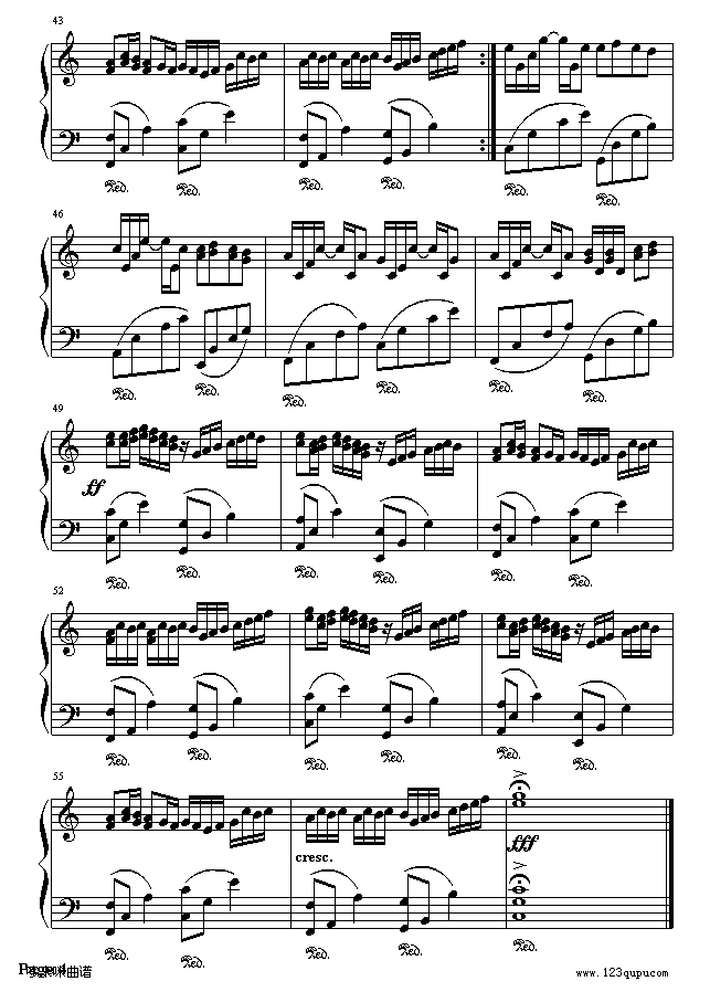 Canon (with piano)-帕赫贝尔-Pachelbel钢琴曲谱（图4）